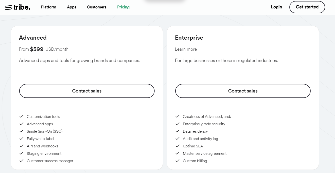 tribe-pricing